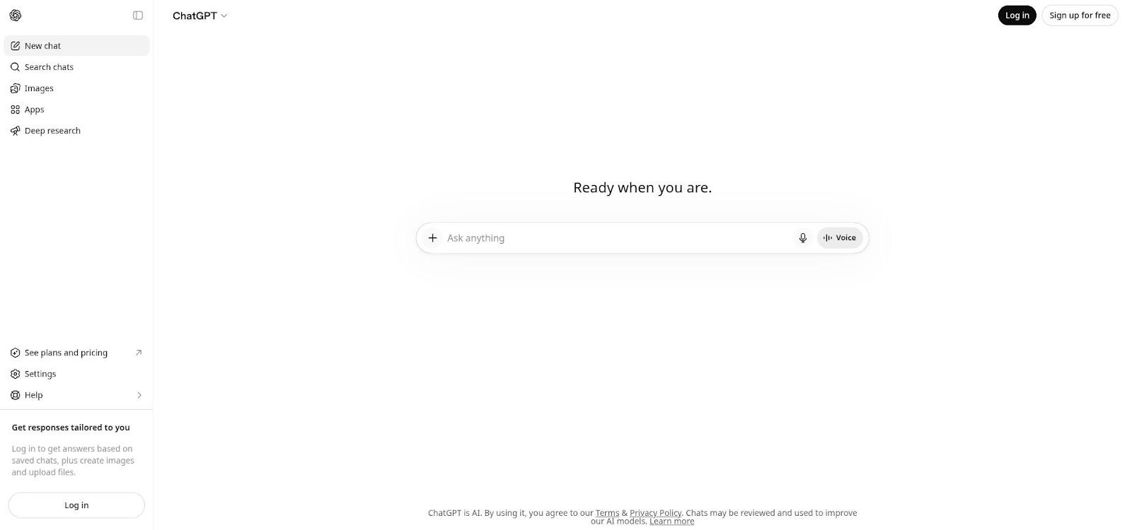 ChatGPT GPT-4 writing prompt chat interface screenshot